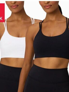 Fabletics Women's Sports Bra, 2-pack NEW Open Box